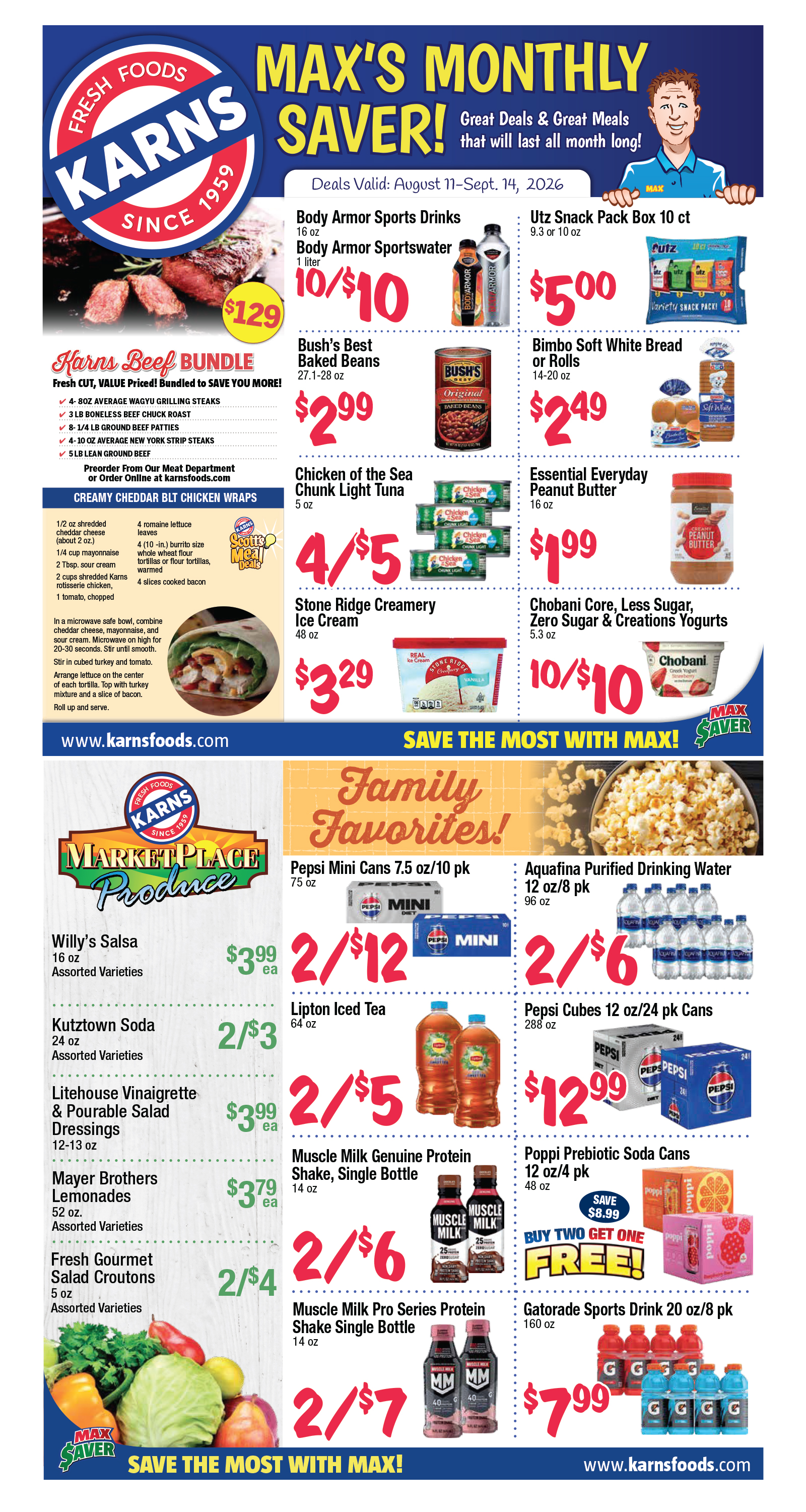 Karns Foods Monthly Ad
